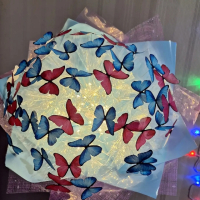 ЗАПОВЯДАЙТЕ‼️ Светещи, ръчно изработени букети"DESS"🦋💐, снимка 5 - Подаръци за рожден ден - 44402640