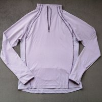 Active Touch лилава дамска спортна блуза с поло, цип, джоб отзад и дупки за палци р-р L, снимка 2 - Спортни екипи - 41518369