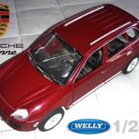 Метална количка Porsche Cayenne Turbo Welly 1:24, снимка 1 - Колекции - 38071545