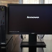 Продавам Гаранционнен компютър с Монитор Lenovo M79/4x3.1ghz/500gb/4gb/RadeonR7/RS-232/Профилактиран, снимка 3 - За дома - 44415386