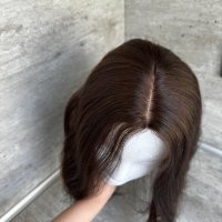 Дамско тупе💯 Човешка коса Шоколад, снимка 11 - Аксесоари за коса - 41460573