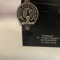 Винтидж сребърна висулка 925 герб на шотландския клан ROSS, снимка 11 - Колекции - 39818786
