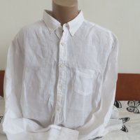 Мъжка риза с дълъг ръкав от лен Gant, снимка 1 - Ризи - 41884767