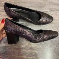 Дамски обувки от естествена кожа, снимка 1 - Дамски обувки на ток - 35985217