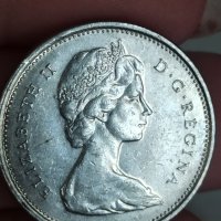25 цента сребро 1968 г Канада

, снимка 3 - Нумизматика и бонистика - 41608866