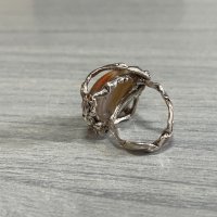 Дизайнерски сребърен пръстен с АХАТ. №4373, снимка 4 - Антикварни и старинни предмети - 41811002