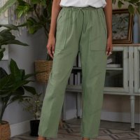 Дамски моден едноцветен панталон с връзки, 5цвята - 023, снимка 8 - Панталони - 41750873