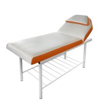 Стационарно метално легло за масаж и козметика KL266, 4 варианта за двуцветна тапицерия, снимка 2 - Кушетки - 41598315