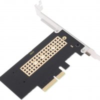 M.2 NVME към PCIe 3.0 x4 адаптер с алуминиев радиатор, снимка 2 - Други - 35686460