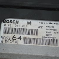 Компютър двигател за Peugeot 307 2.0 HDI, Bosch 0 281 011 081, 96 474 727 80, 64, снимка 4 - Части - 39747105
