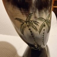 Стара вазичка от рог, снимка 1 - Други ценни предмети - 39651734