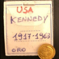  Златна монета САЩ, КЕНЕДИ, снимка 3 - Нумизматика и бонистика - 44686548