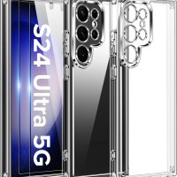 Калъф ivoler за Samsung Galaxy S24 Ultra 5G 6.8” с 2 броя протектор за екран от закалено стъкло, снимка 1 - Калъфи, кейсове - 44277781