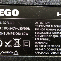 FUEGO 32FJ110 със счупена матрица ,WT84R2600 ,R28-S00271-0120 ,MS-L3655 V1 ,PT320AT01-2 Ver.2.0, снимка 3 - Части и Платки - 36154845