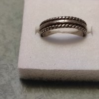 Сребърен пръстен халка (24), снимка 7 - Пръстени - 41473294