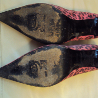 Дамски маркови обувки  висок ток от естествен велур ФИОРАНГЕЛО, снимка 6 - Дамски елегантни обувки - 36127582