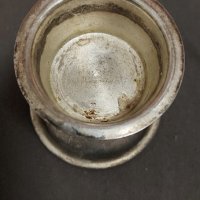 Старинен сребърен свещник, снимка 2 - Други ценни предмети - 39298158