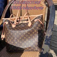 Кафява чанта/реплика  Louis Vuitton Neverfull  код DS-67ZX, снимка 3 - Чанти - 40815290