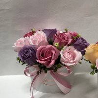 Букет с ароматни сапунени рози, снимка 15 - Декорация за дома - 32962692