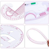Пластмасови шивашки кривки, линия, метър, шаблон за моделиране, кривка, снимка 2 - Други инструменти - 30779011