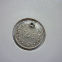 2 и 1/2 стотинки 1888 година, снимка 4 - Нумизматика и бонистика - 42493234