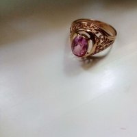 Съветски златен пръстен ажур 583, снимка 5 - Пръстени - 41831386