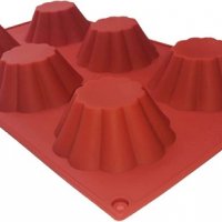 6 кошнички капсули купички силиконов молд форма за кексчета мъфини пудинг крем десерти и др, снимка 4 - Форми - 40199963