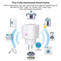 Wi fi Смарт контакт Smart wi fi plug Smart Home Google Home/ Tuya/Alexa Мониторинг на електроенергия, снимка 3 - Други - 39401998