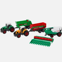 Комплект селскостопански превозни средства трактор комбайн, снимка 2 - Коли, камиони, мотори, писти - 44536273