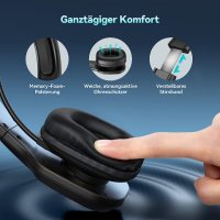 слушалки Bluetooth с микрофон, USB, TECKNET, внос от Германия, снимка 8 - Слушалки, hands-free - 34847302