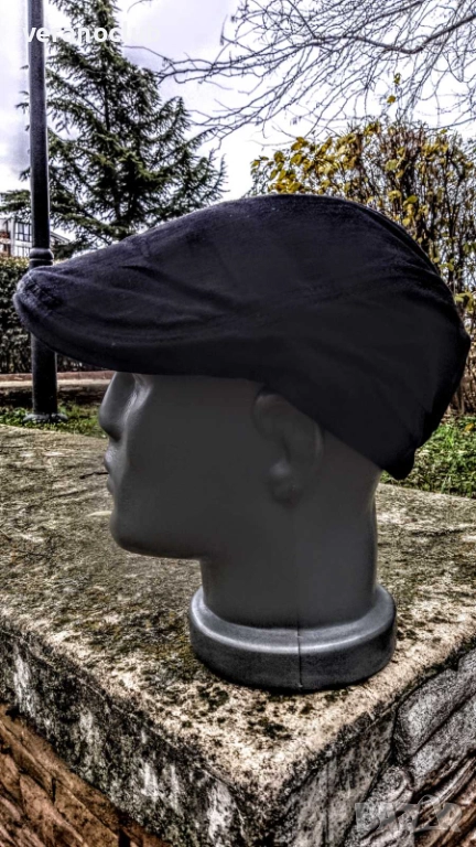 Черен мъжки каскет 2026, снимка 1