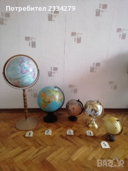 Стари геогеафски глобуси от различни държави и години. , снимка 1