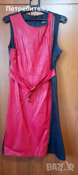 Кожена рокля нова размер L, снимка 1