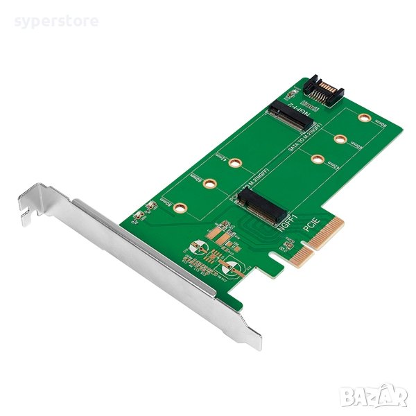 Интерфейсна карта M.2 PCIe + M.2 SATA Logilink PC0083 SS300778, снимка 1
