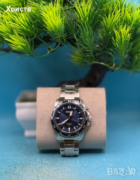 Мъжки часовник SEIKO 5M82-0BE0 Kinetic, 100 м водоустойчивост   , снимка 1