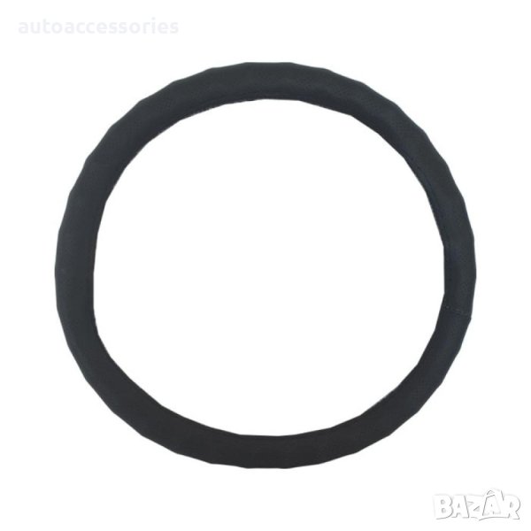 1000055168 Калъф волан Еко кожа перфорирана , релефен/ергономичен  черен размер 37см -39 см 13950-9, снимка 1