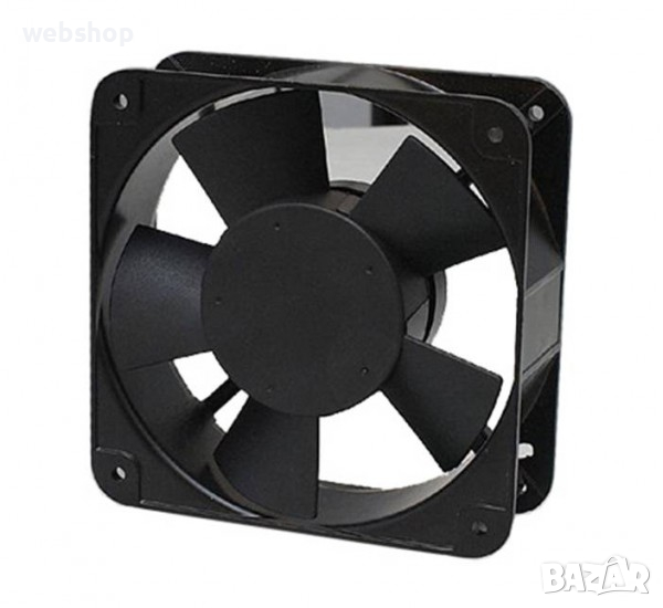 Вентилатор Vemark, метален, аксиален, втулка, 220VAC, 2P, 0,08A, 110х110х25mm, 68m3/h, снимка 1