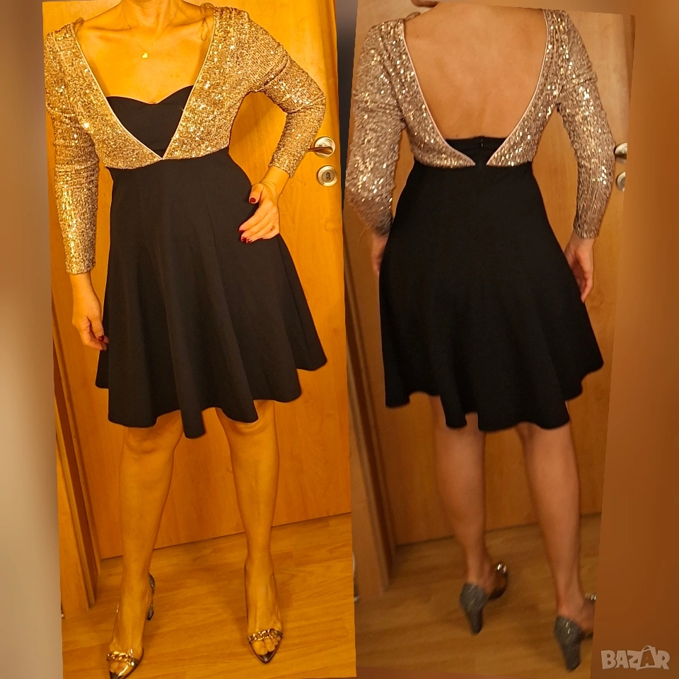 Официална рокля с пайети Fervente , снимка 1