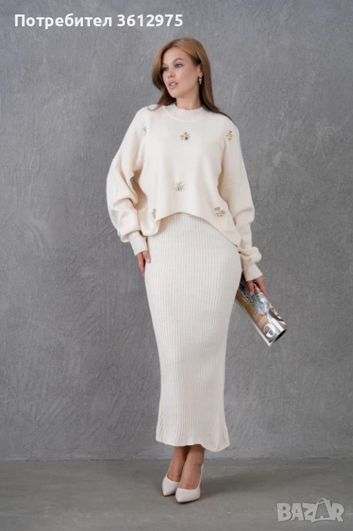 Рокля с пуловер , снимка 1