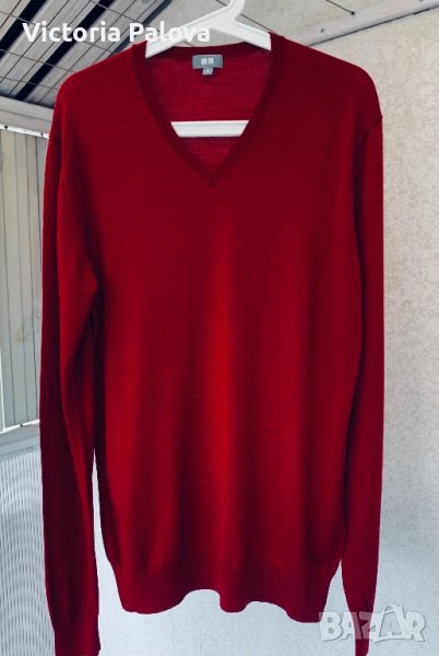 UNIQLO японски бранд тънък пуловер 100% меринос, снимка 1