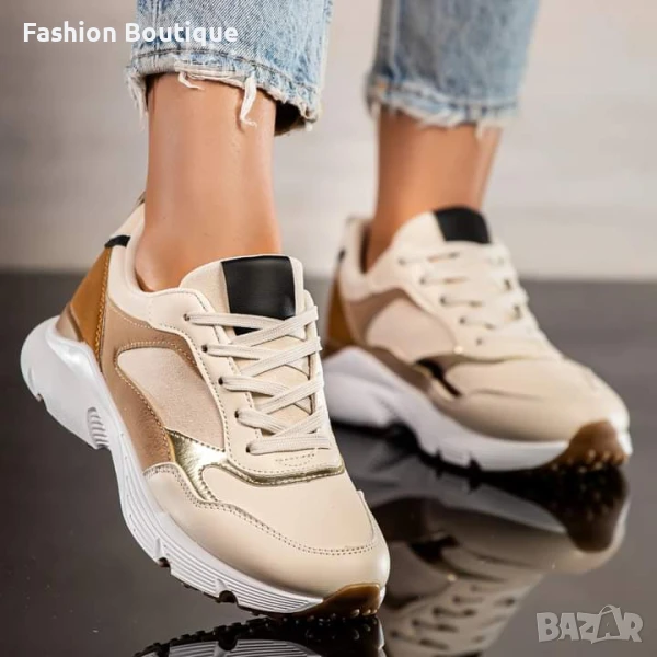 НОВО, ДАМСКИ МАРАТОНКИ В ЦВЯТ СЛОНОВА КОСТ, снимка 1