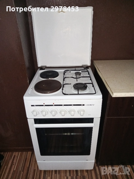 Готварска печка на ток и газ, снимка 1