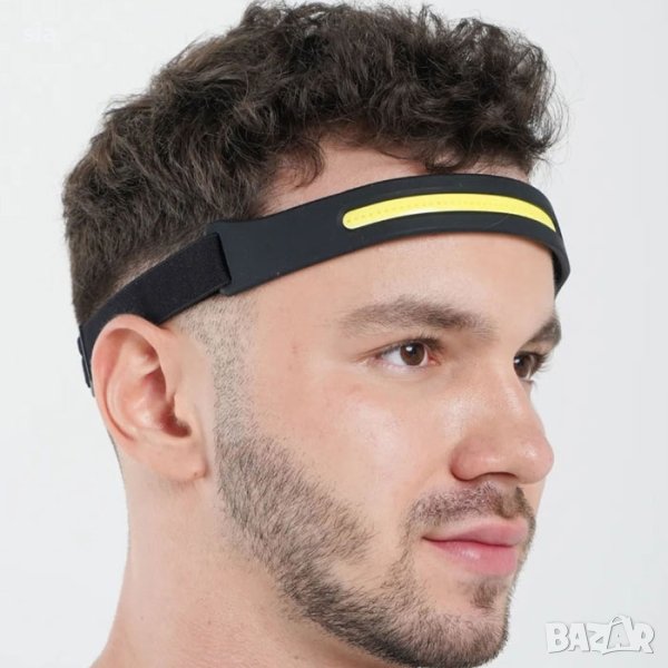 Челник със сензор, COB LED, USB, лента, снимка 1