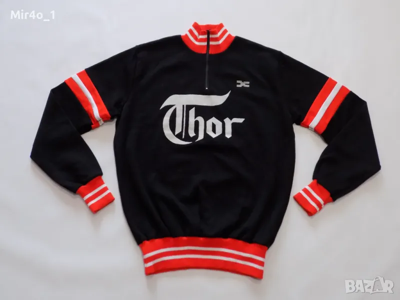 вело джърси decca thor wool горнище блуза яке екип вълнено мъжко оригинал шосейно колоездене 48/M, снимка 1