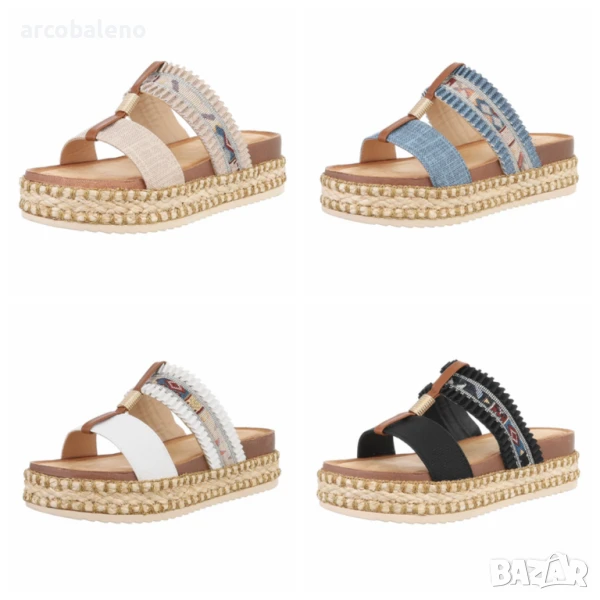 Дамски летни чехли, 4цвята , снимка 1