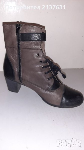 ДАМСКИ БОТИ естествена кожа  - N 38,5, снимка 1