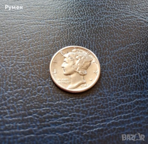 One dime 1942-D-USA.Сребро!, снимка 1