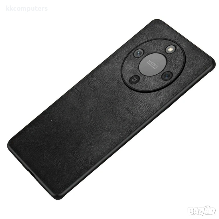 Калъф за Honor X70 5G, Кожено Покритие, Ретро Дизайн, PC+TPU, Защита на Екрана, Вкл. Скрийн Протекто, снимка 1