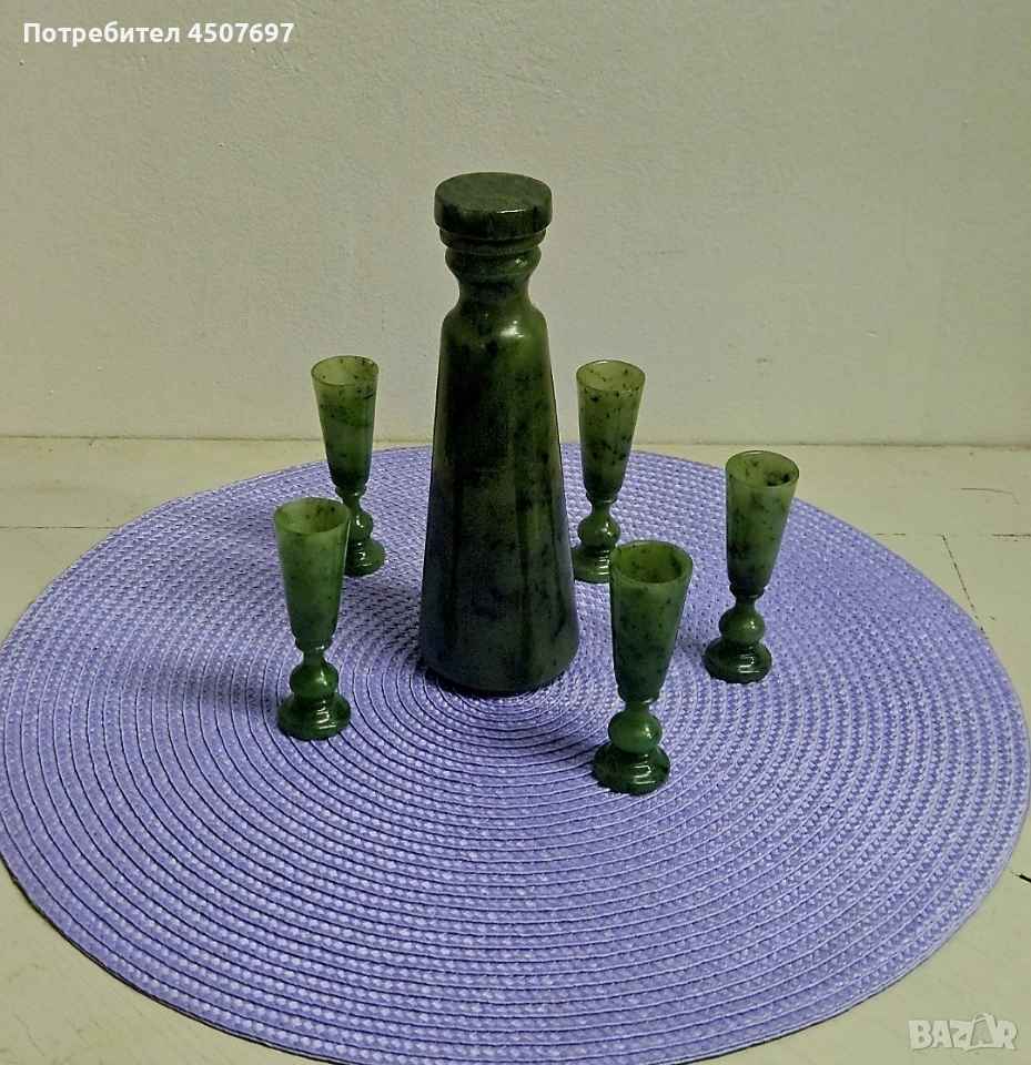 Нефритен Сервиз за Напики., снимка 1