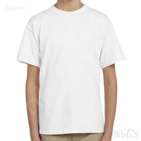 Детски бели тениски 100% памук, снимка 1